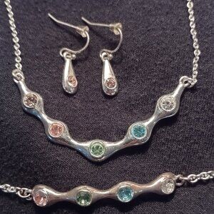 NRT by Avon jewelry set, necklace, bracelet, earrings